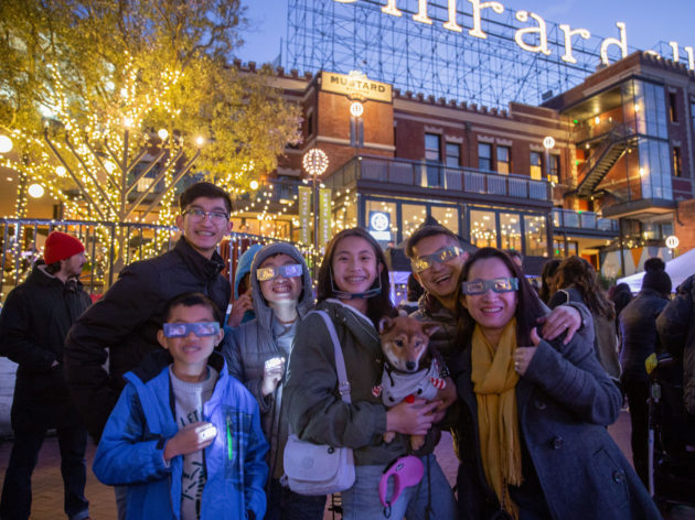 Ghirardelli Square Hanukkah party in San Francisco. 