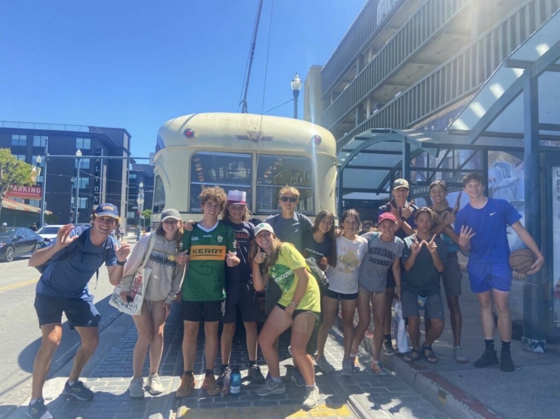 fun times as the group finished the summer bike trek in San Francisco