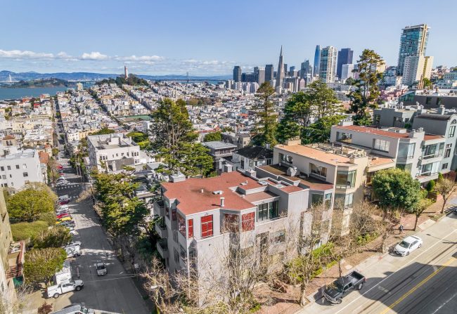 Russian Hill condo where Hyde Street is